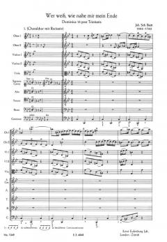Kantate Nr. 27 (Dominica 16 post Trinitatis) von Johann Sebastian Bach 