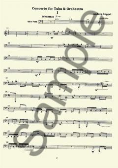Concerto For Tuba Solo von Anders Koppel im Alle Noten Shop kaufen