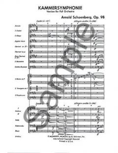 Kammersymphonie Op. 9b von Arnold Schönberg 