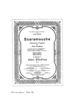 Scaramouche Op. 71 von Jean Sibelius 