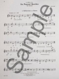 Six Pastoral Sketches For Guitar von Paul Fetler 