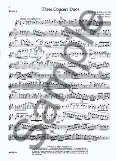 3 Concert Duos for 2 Flutes Op. 10 von Friedrich Kuhlau 