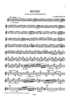 Lorentzen Round Alto Saxophone Solo 