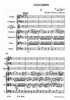 Hornkonzert Nr. 1 D-Dur KV 412 von Wolfgang Amadeus Mozart für Horn und Orchester im Alle Noten Shop kaufen