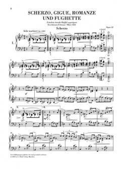 Scherzo, Gigue, Romanze und Fughette op. 32 von Robert Schumann 