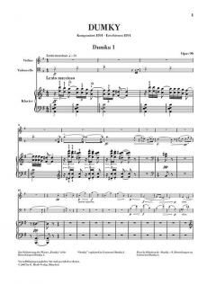 Dumky von Antonín Dvořák 