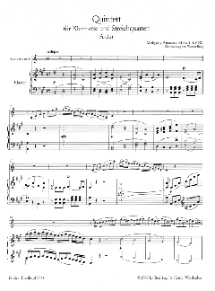 Klarinettenquintett A-dur KV 581 von Wolfgang Amadeus Mozart 