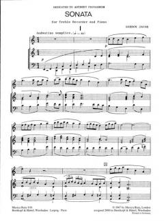 Sonata von Gordon Jacob 