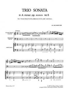 Triosonate in a op. 37/5 (Joseph Bodin de Boismortier) 