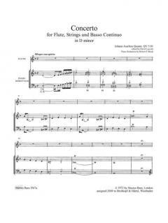 Flötenkonzert in d-moll QV 5:81 von Johann Joachim Quantz im Alle Noten Shop kaufen
