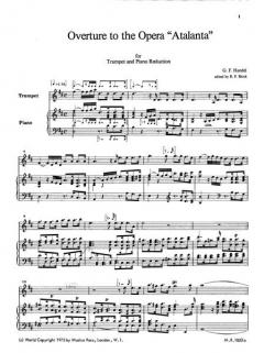 Ouvertüre zu Atalanta von Georg Friedrich Händel 