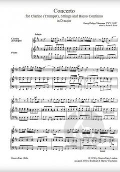 Concerto in D TWV 51:D7 von Georg Philipp Telemann 