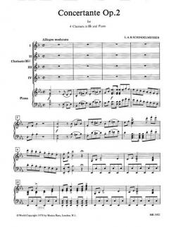 Concertante op. 2 von Schindelmeisser 