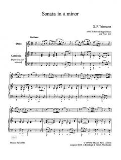 Sonata in a von Georg Philipp Telemann 