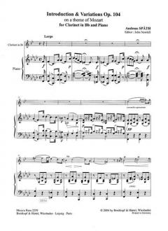 Introduktion und Variationen über ein Thema von Mozart op. 104 von Andreas Spaeth 