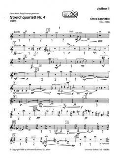 Streichquartett Nr. 4 von Alfred Schnittke im Alle Noten Shop kaufen