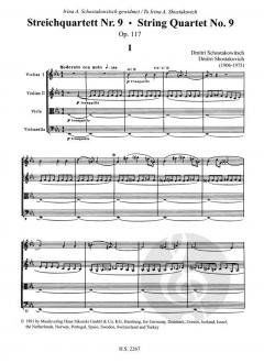 Streichquartette Nr. 09 + 10 von Dmitri Schostakowitsch im Alle Noten Shop kaufen