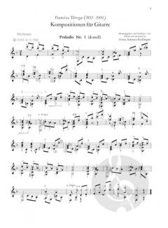 Kompositionen Band 1 von Francisco Tarrega 