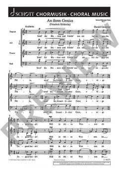 7 Hölderlin-Chöre GeWV 40 Nr. 7 von Harald Genzmer 