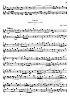 6 Duette op. 5 Heft 2 von Jean Baptiste Loeillet de Gant 