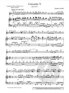 Concerto Nr. 5 op. 10/5 RV 434 von Antonio Vivaldi 
