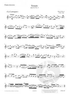 6 Sonaten op. 2 Band 2 von Michel Blavet 