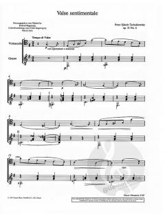 Valse sentimentale op. 51/6 von Peter Iljitsch Tschaikowsky 