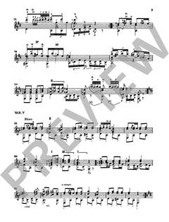 Variationen über 'Au clair de la lune' von Matteo Carcassi 