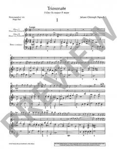 Triosonate F-Dur von Johann Christoph Pepusch 