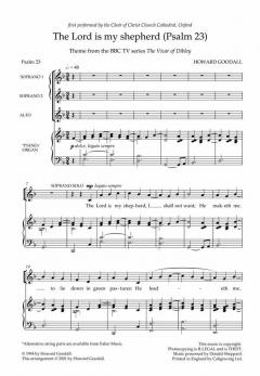 The Lord Is My Shepherd (Howard Goodall) 