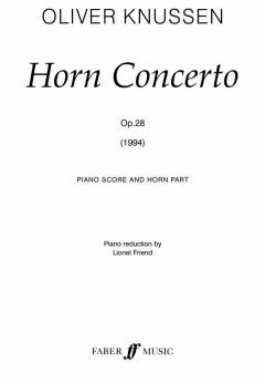 Horn Concerto (Piano Score And Part) von Oliver Knussen für Horn