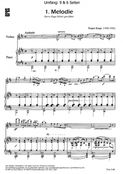 Zwei kleine Stücke von Eugen Kapp 