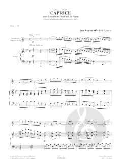 Caprice op. 80 / Fantaisies op. 89 et 102 von Jean Baptiste Singelee 