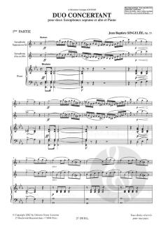 Duo Concertant op. 55 von Jean Baptiste Singelee 