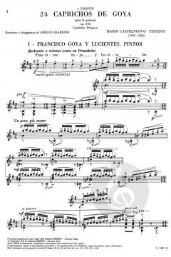 24 Caprichos de Goya 1 Op. 195 C von Mario Castelnuovo-Tedesco 