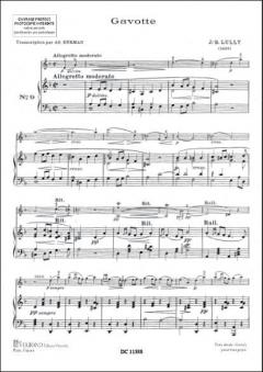 Gavotte Violon/Piano von Jean Baptiste Lully 