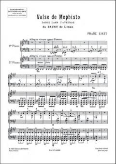 Valse De Mephisto Extrait De Faust De Lenau Pour 2 von Franz Liszt 