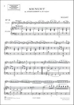 Menuet/divertissement Vl von Wolfgang Amadeus Mozart 