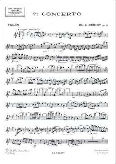 Concerto Nr. 7 von Charles-Auguste de Beriot für Violine und Klavier im Alle Noten Shop kaufen
