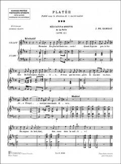 Platee Recit et Air de La Folie von Jean-Philippe Rameau 