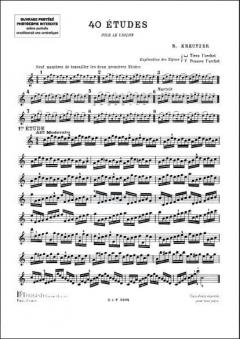40 Etudes pour Violon von Rodolphe Kreutzer 