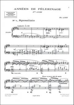 Annees De Pelerinage 2 Annee Italie Piano (S.rier von Franz Liszt 