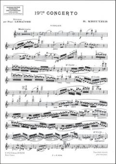 Concerto Nr. 19 von Conradin Kreutzer für Violine und Klavier im Alle Noten Shop kaufen