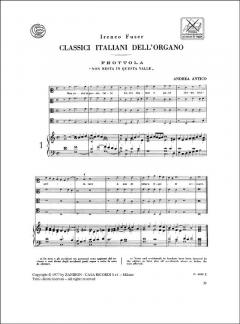 Classici Italiani Dell'organo A Cura Di Ireneo Fus 