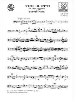 3 Duetti Op. 7 Fl e Vc (Giovanni Battista Cirri) 
