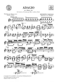 Adagio (Dal Concerto Do M. per Oboe) (Amat von Benedetto Marcello 