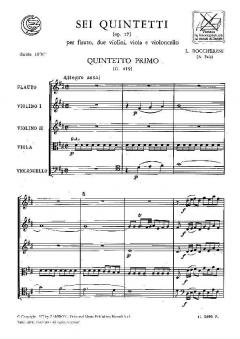6 Quintetti Op. 17 (Luigi Boccherini) 