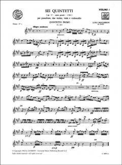 6 Quintetti Op. 57 Vol. 2 von Luigi Boccherini 
