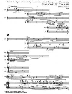 Kammersymphonie von Edison Wassiljewitsch Denisow 