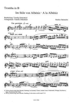 Im Stile von Albéniz von Rodion Konstantinowitsch Schtschedrin für Trompete und Klavier im Alle Noten Shop kaufen